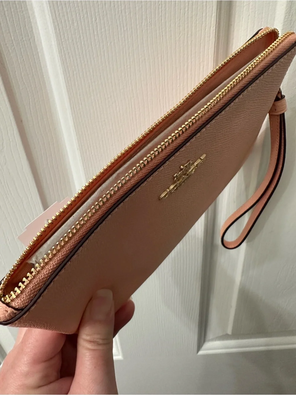 Coach leather wristlet